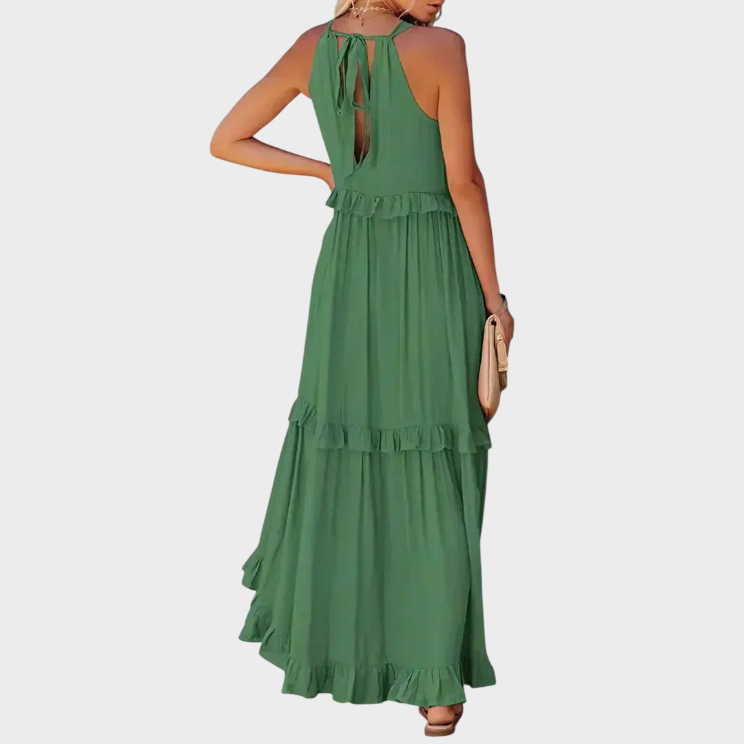 Landry | Sleeveless Dress with Ruffle Trim
