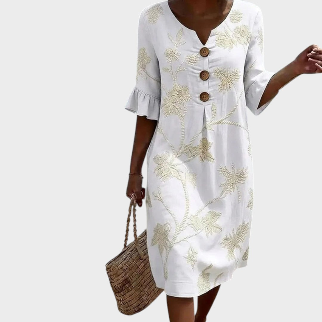 Jonna | Casual women's dress with floral print