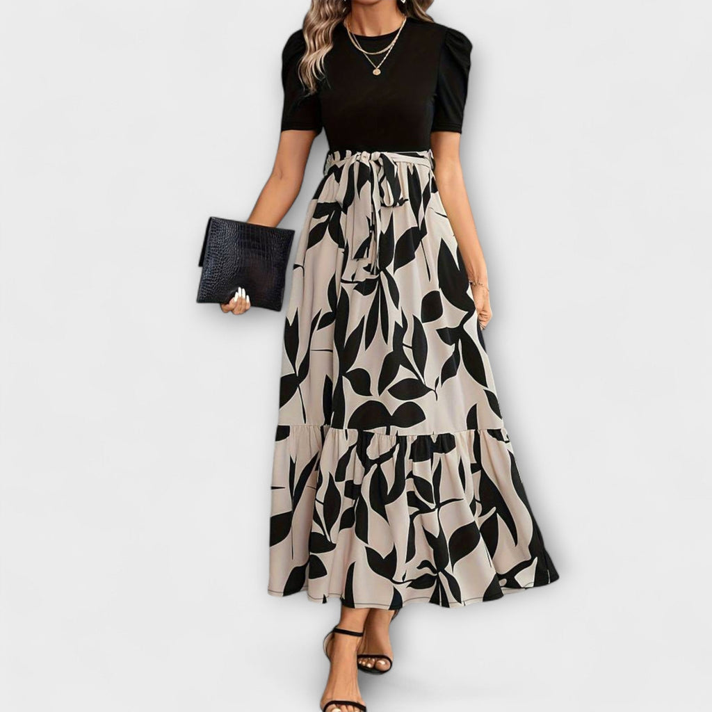 Luna | Summer Dresses with Floral Patterns and Round Neckline