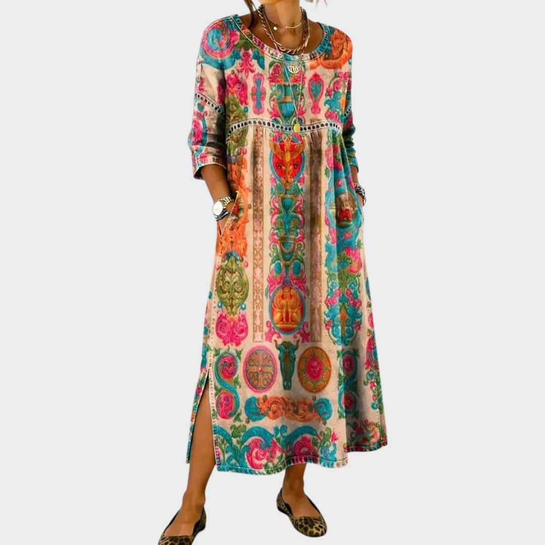 Dolores | Boho Printed Dress