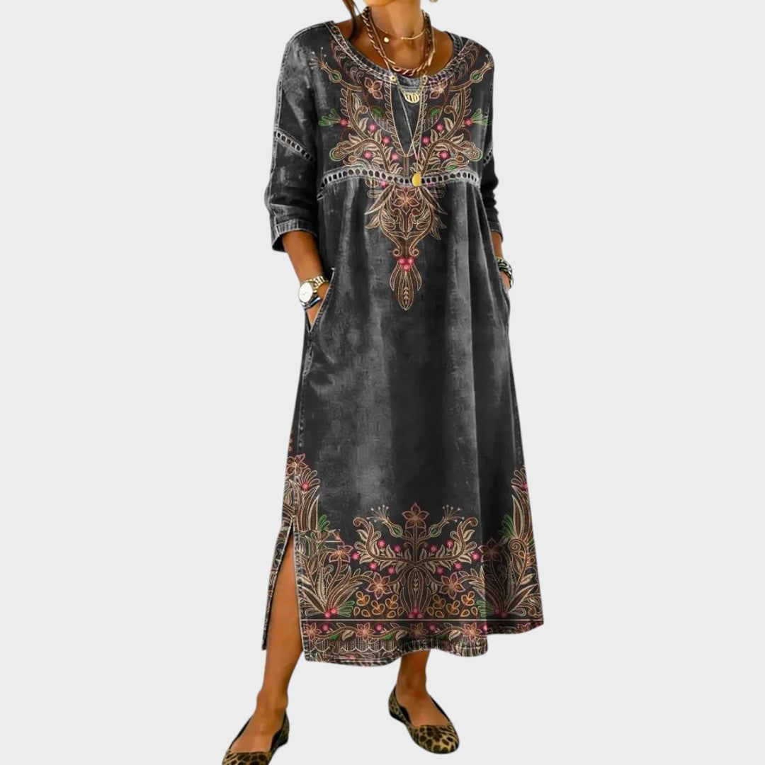 Antonia | Boho Printed Dress