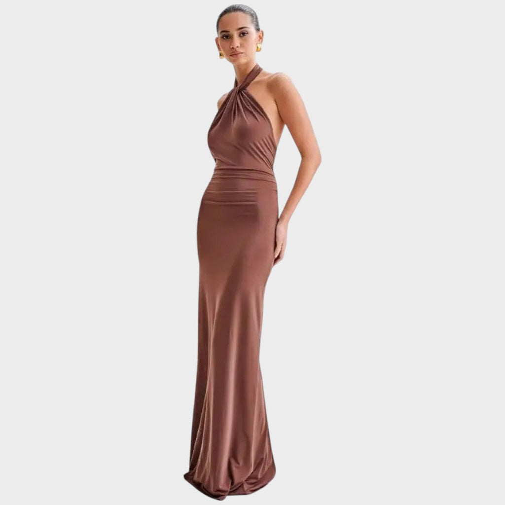 Laguna | Long Dress with Halter Neck
