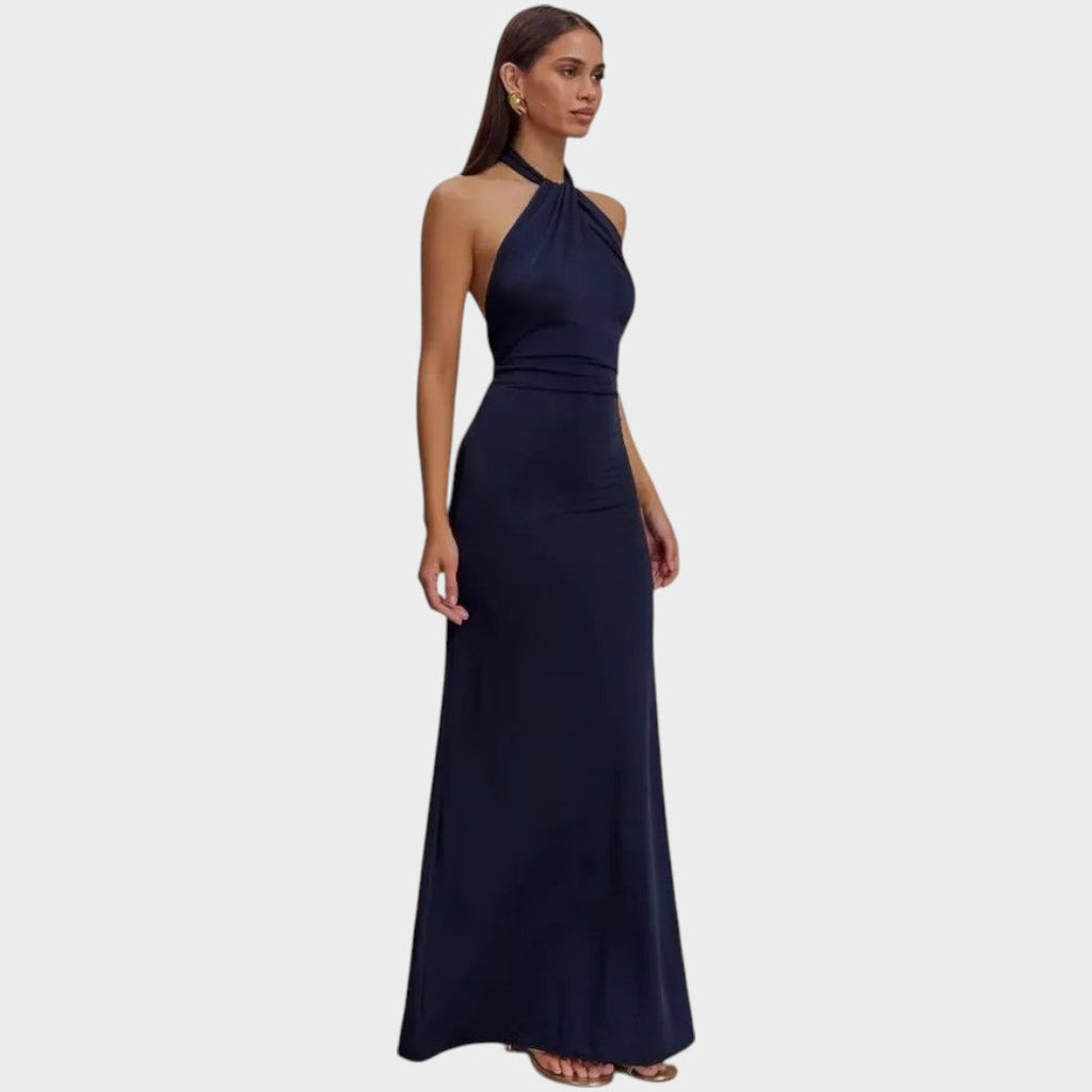 Laguna | Long Dress with Halter Neck