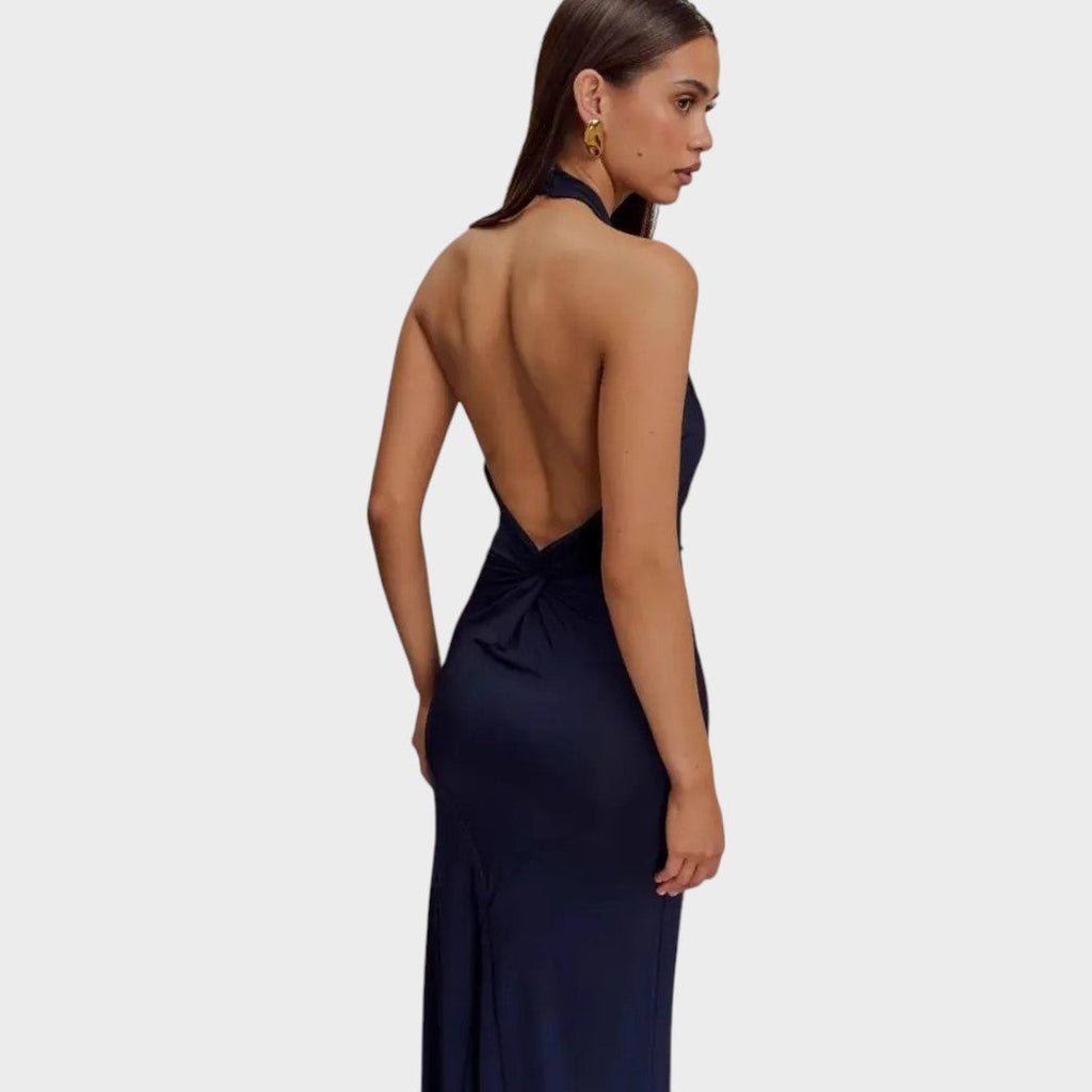 Laguna | Long Dress with Halter Neck
