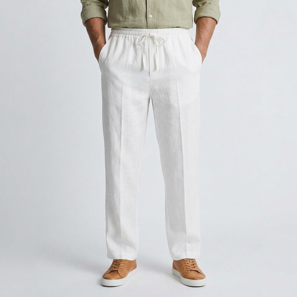 Damien | Fluid Linen Pants