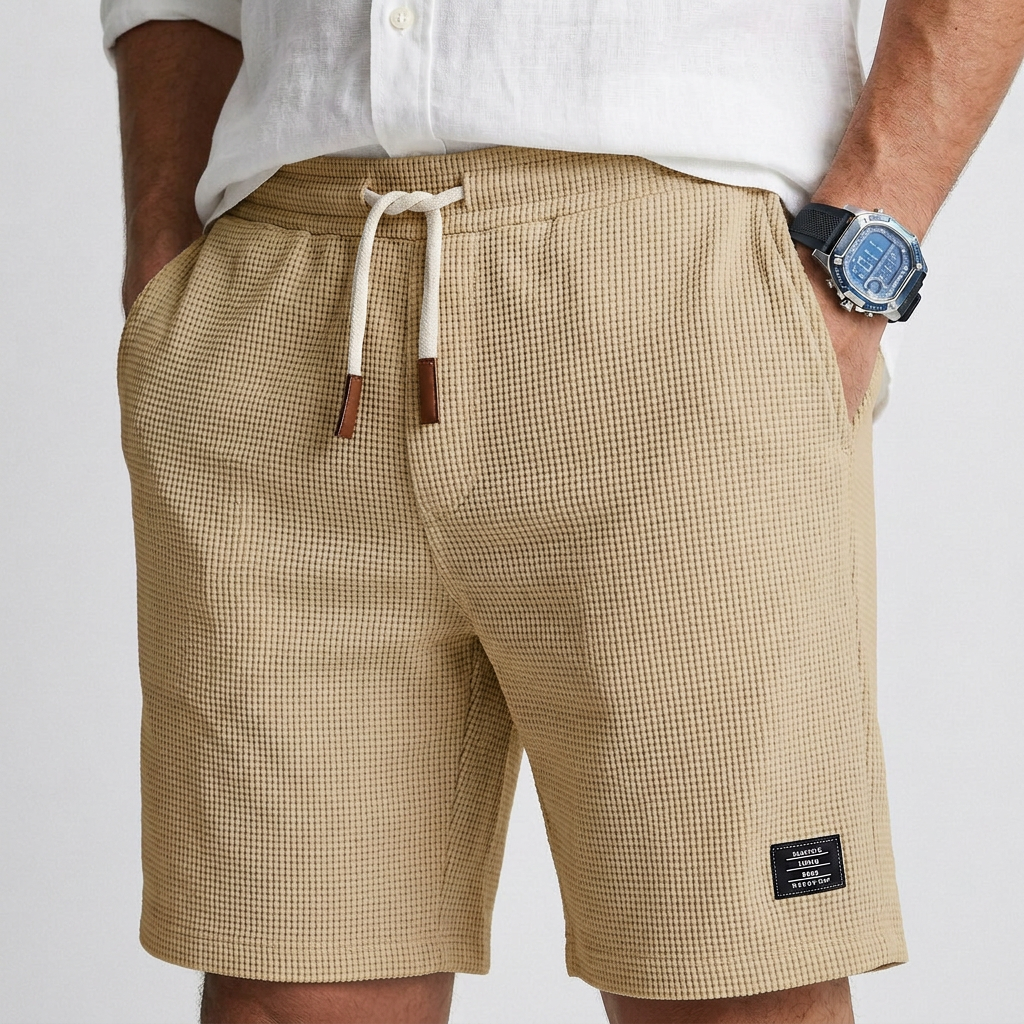 Théo | Casual Textured Knit Shorts
