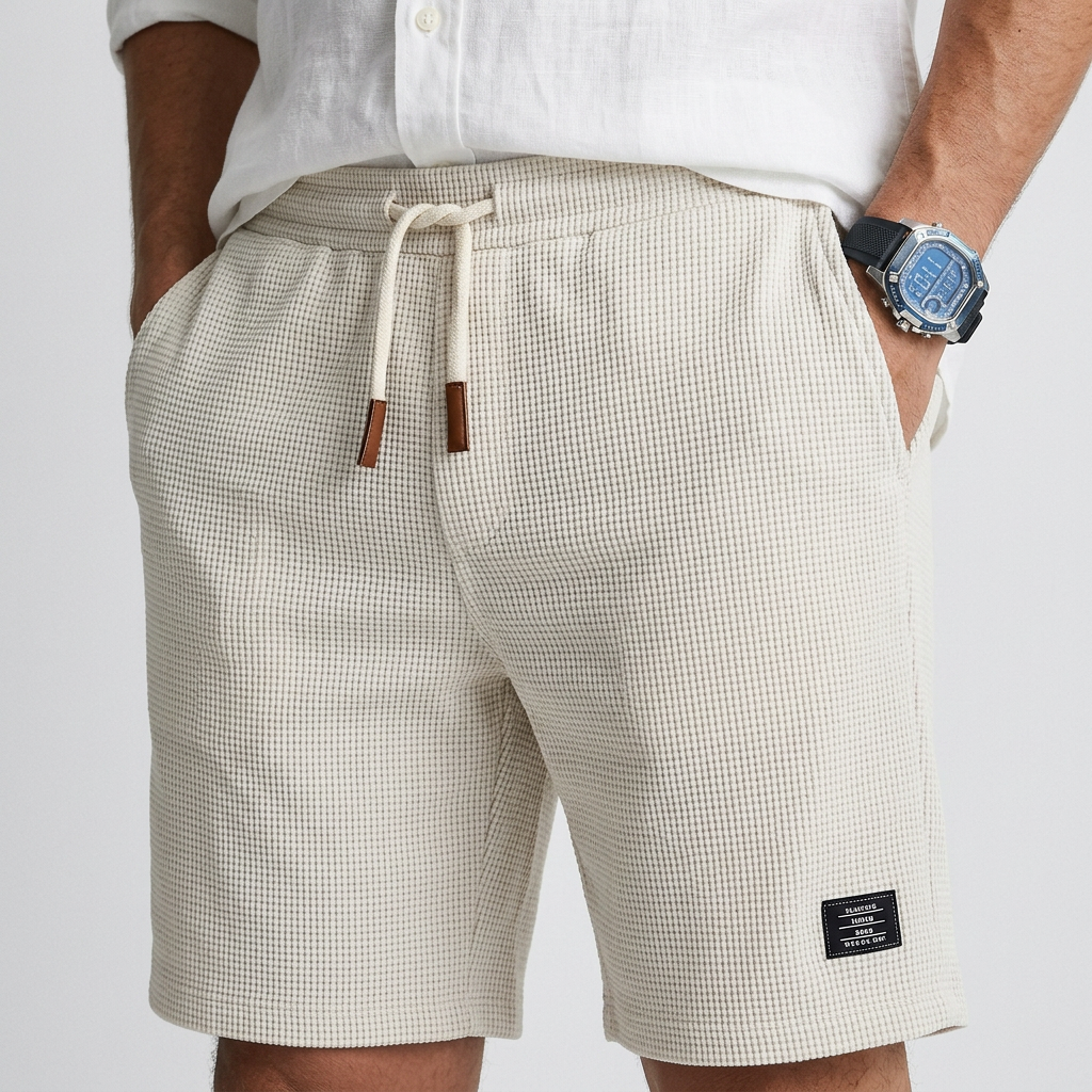 Malo | Casual Textured Knit Shorts