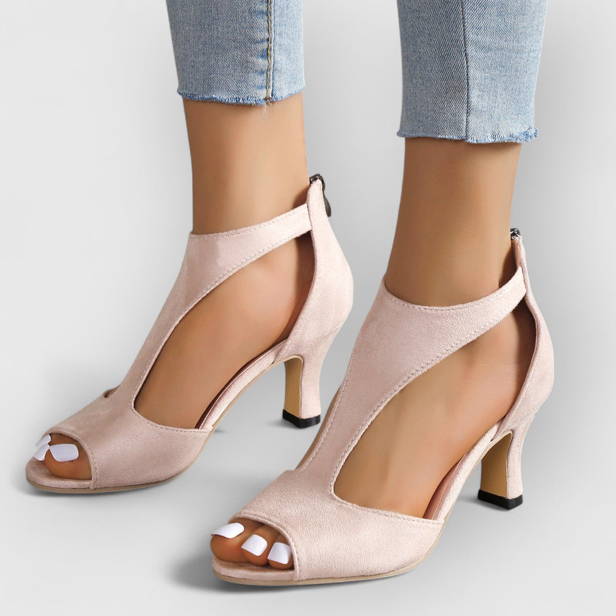 Nessa | Orthopedic Sandals with Heel and Cutout