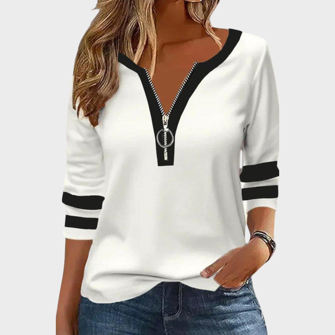 Mira | Long sleeve zip shirt